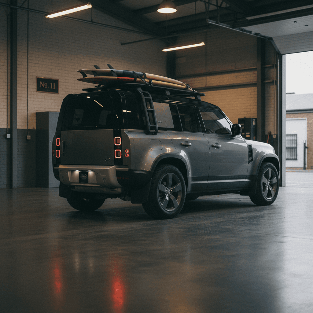 2024 Defender 90 V8 portrait — MOTORE atelier
